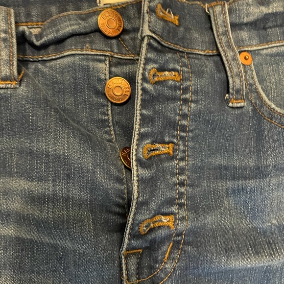 Madewell 10” High-Waisted Button Up Skinny Jeans - Picture 3 of 6